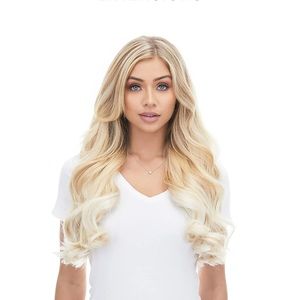 BELLAMI SILK SEAM 18” 140G PLATINUM BLONDE Clip In EXTENSIONS NIB